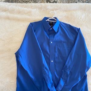 Custom fit Jos Bank mens dress shirt.  18 36/37